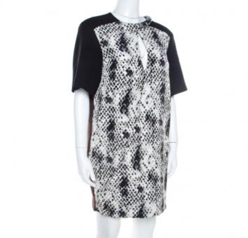 Emanuel Ungaro - Vestito a turni drappeggiato con stampa pitone e dettaglio del collo impreziosito - S in vendita 4