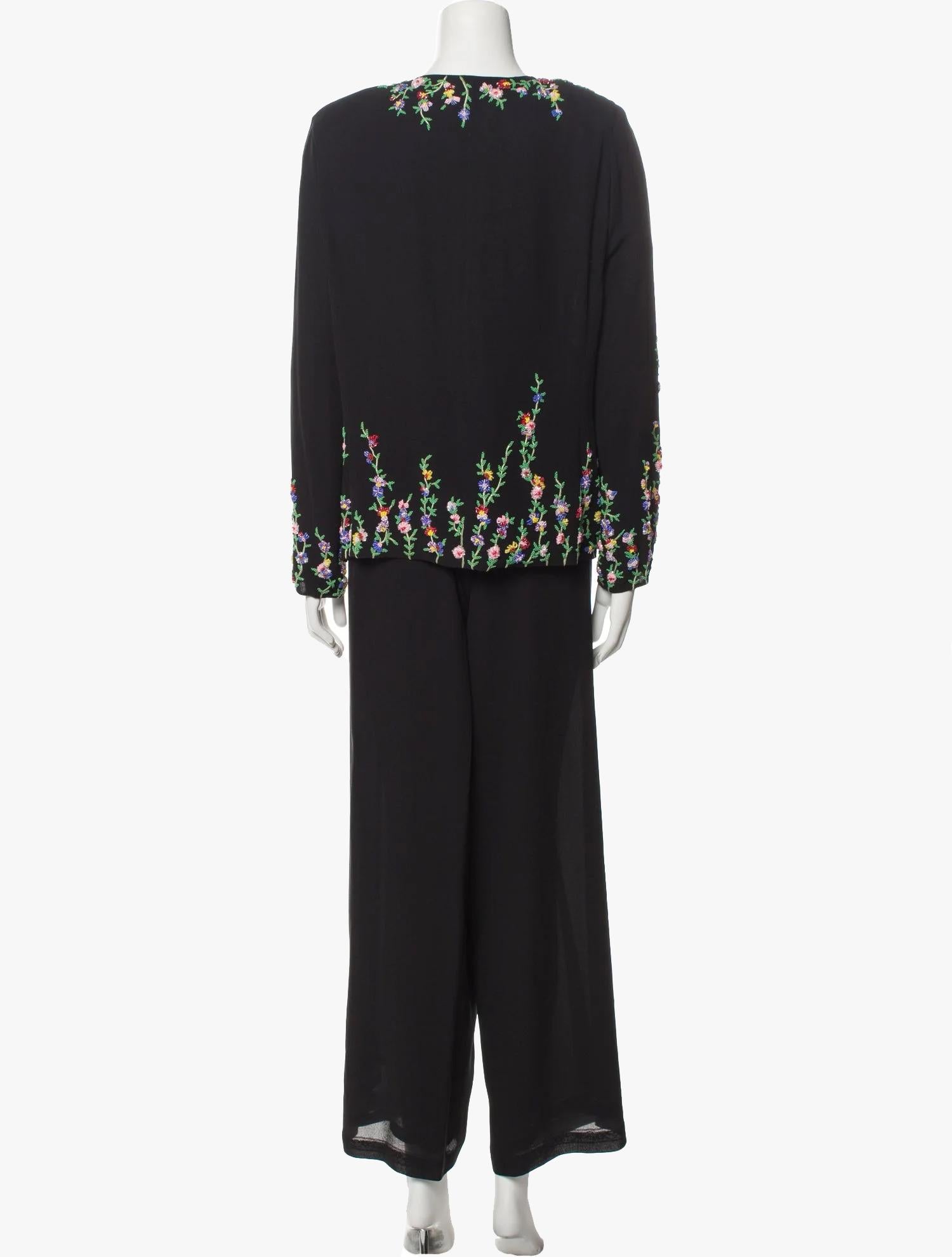 Emanuel Ungaro Vintage Hosenanzug (Schwarz) im Angebot