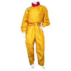 Emanuel Ungaro Yellow & Pink Ski Suit circa 1980s