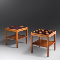 Emanuela Frattini, Rare Tray Tables, circa 1970 Bottega Pier Luigi Ghianda