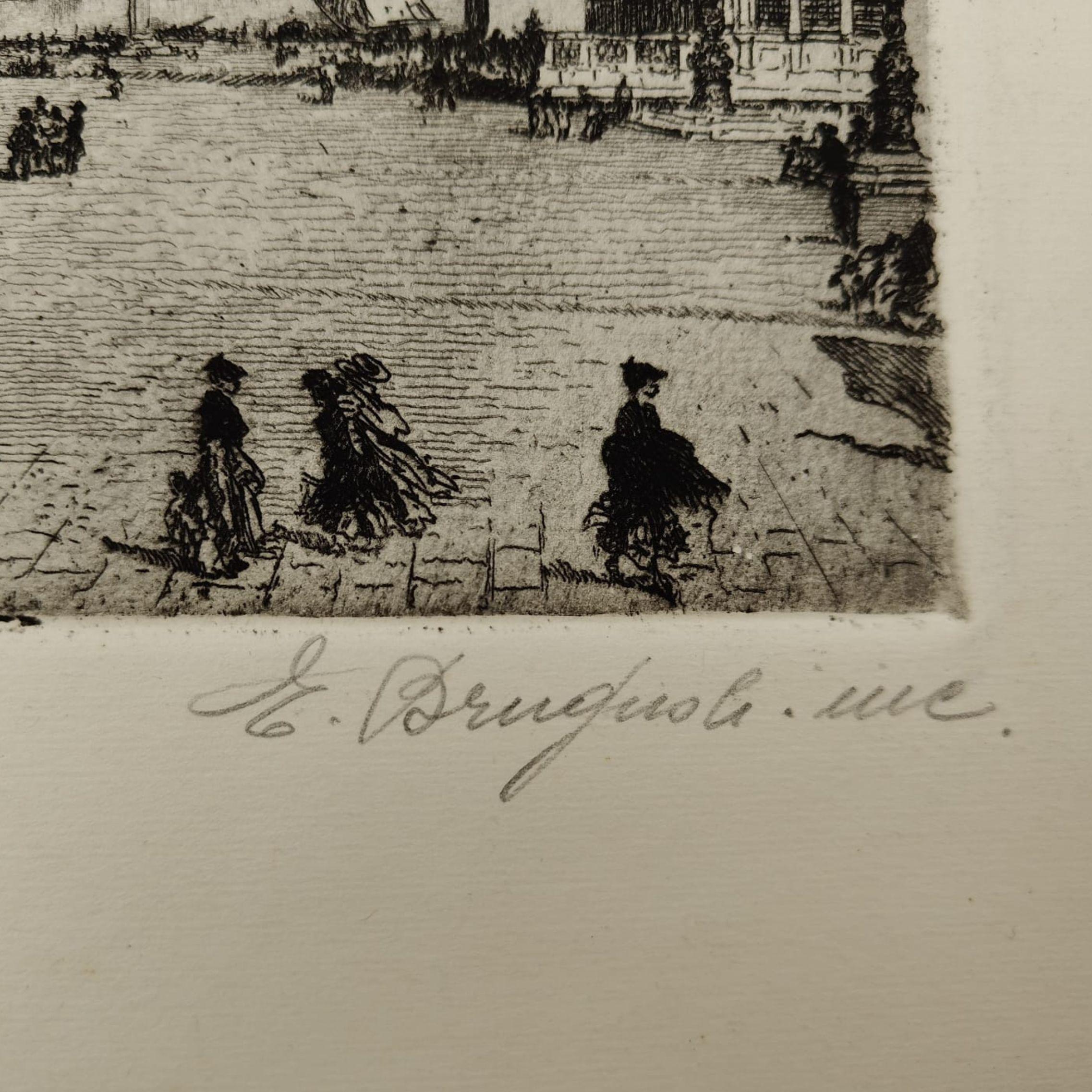 Etching by Emanuele Brugnoli, 