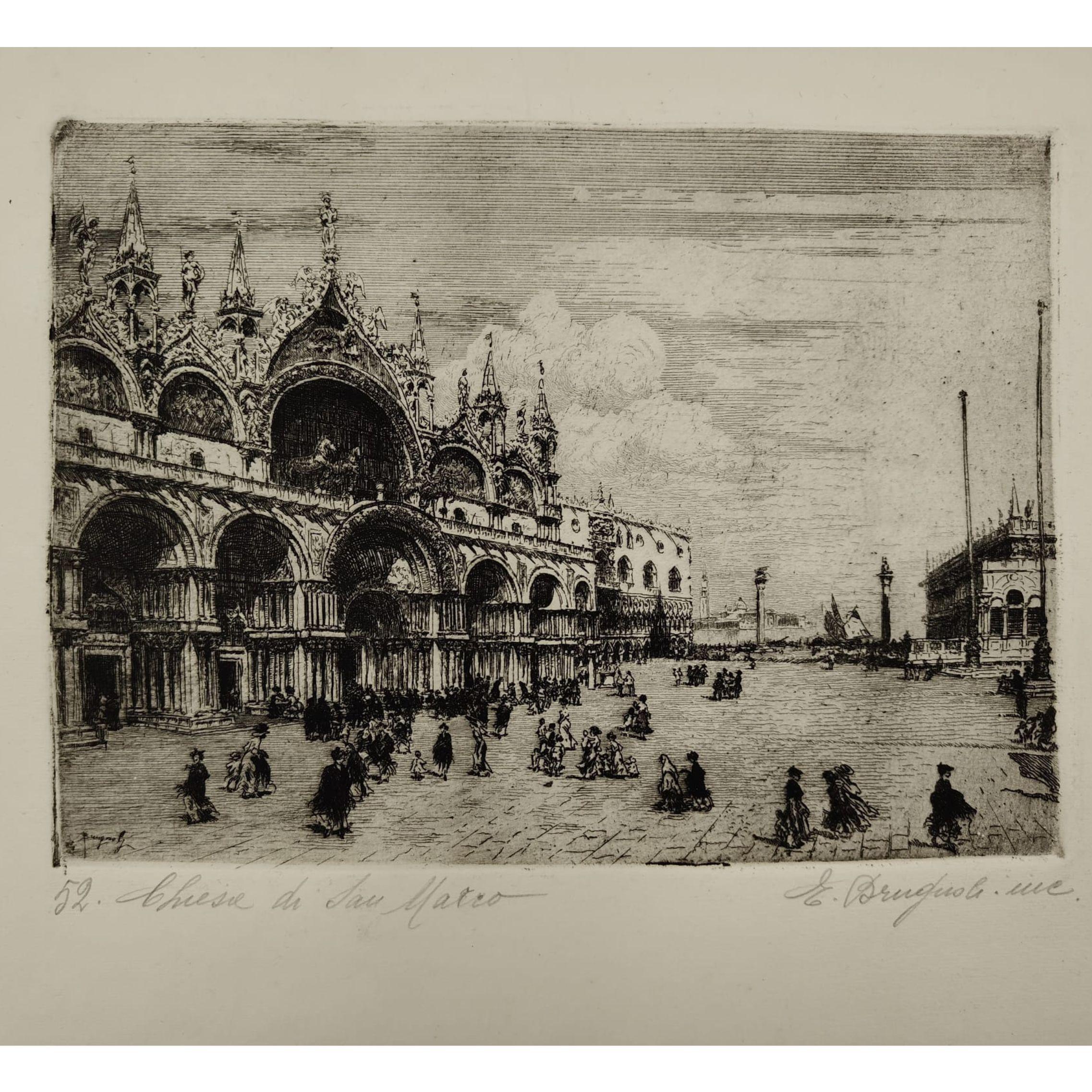 Etching by Emanuele Brugnoli, 