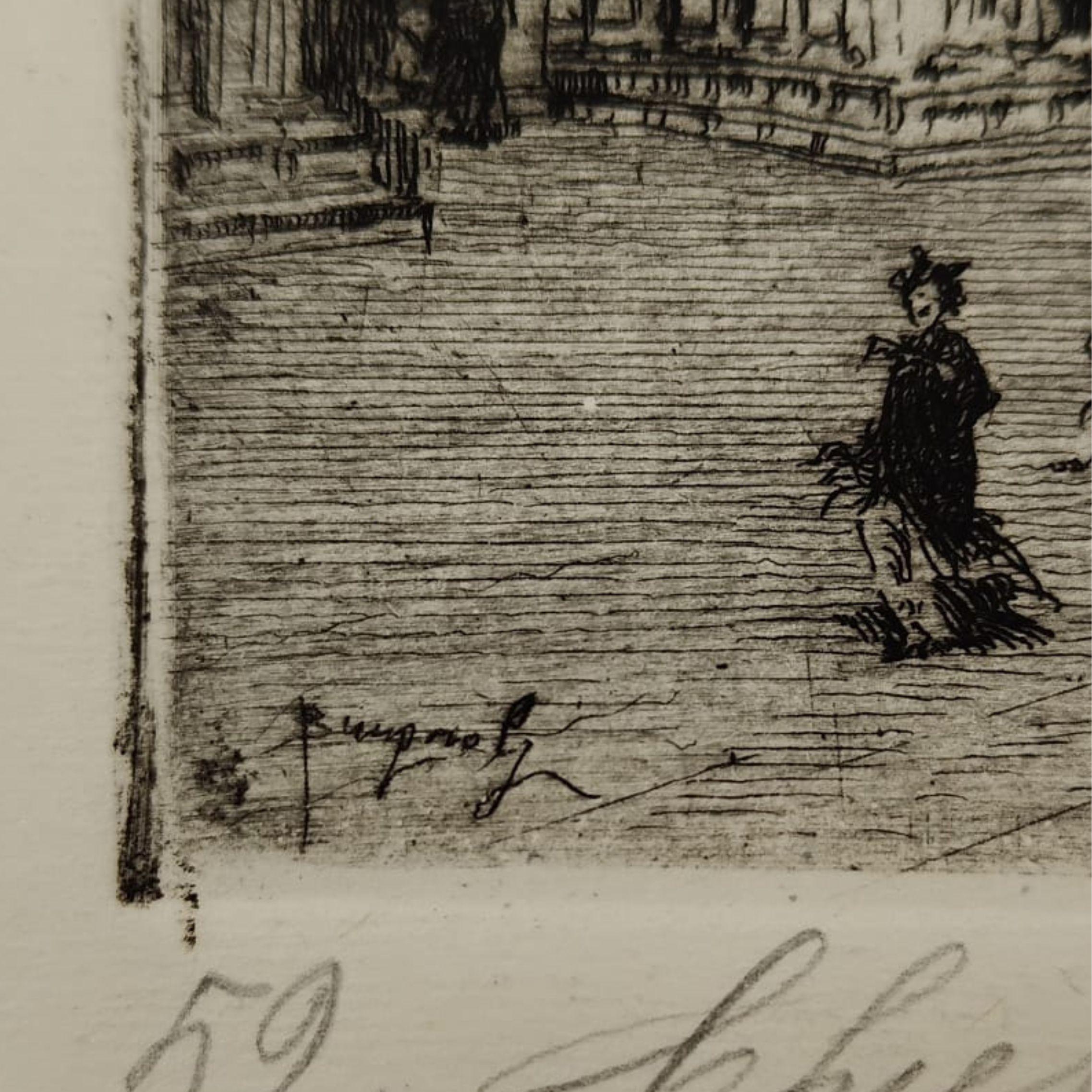 Etching by Emanuele Brugnoli, 