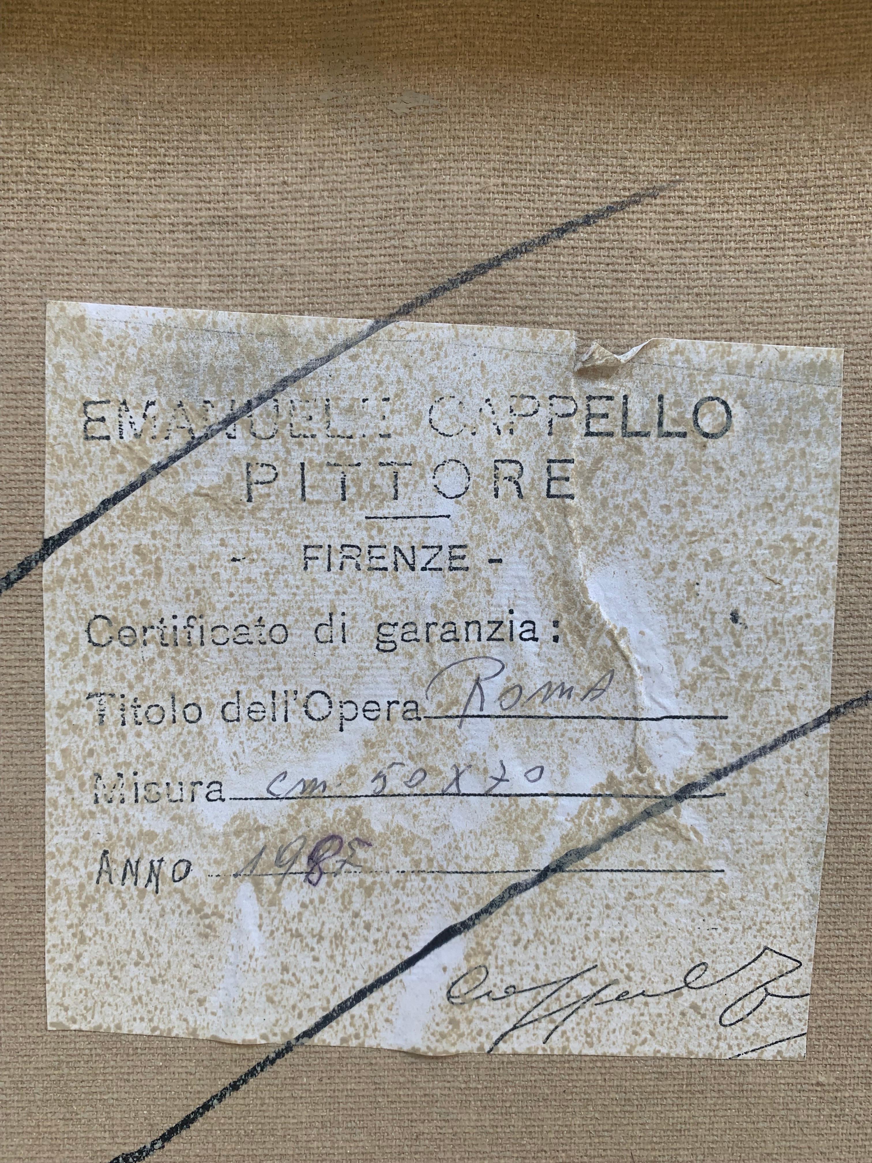 Saint Peter's Square, Vatican, Rome, by  Florentine Painter Emanuele Cappello. 15