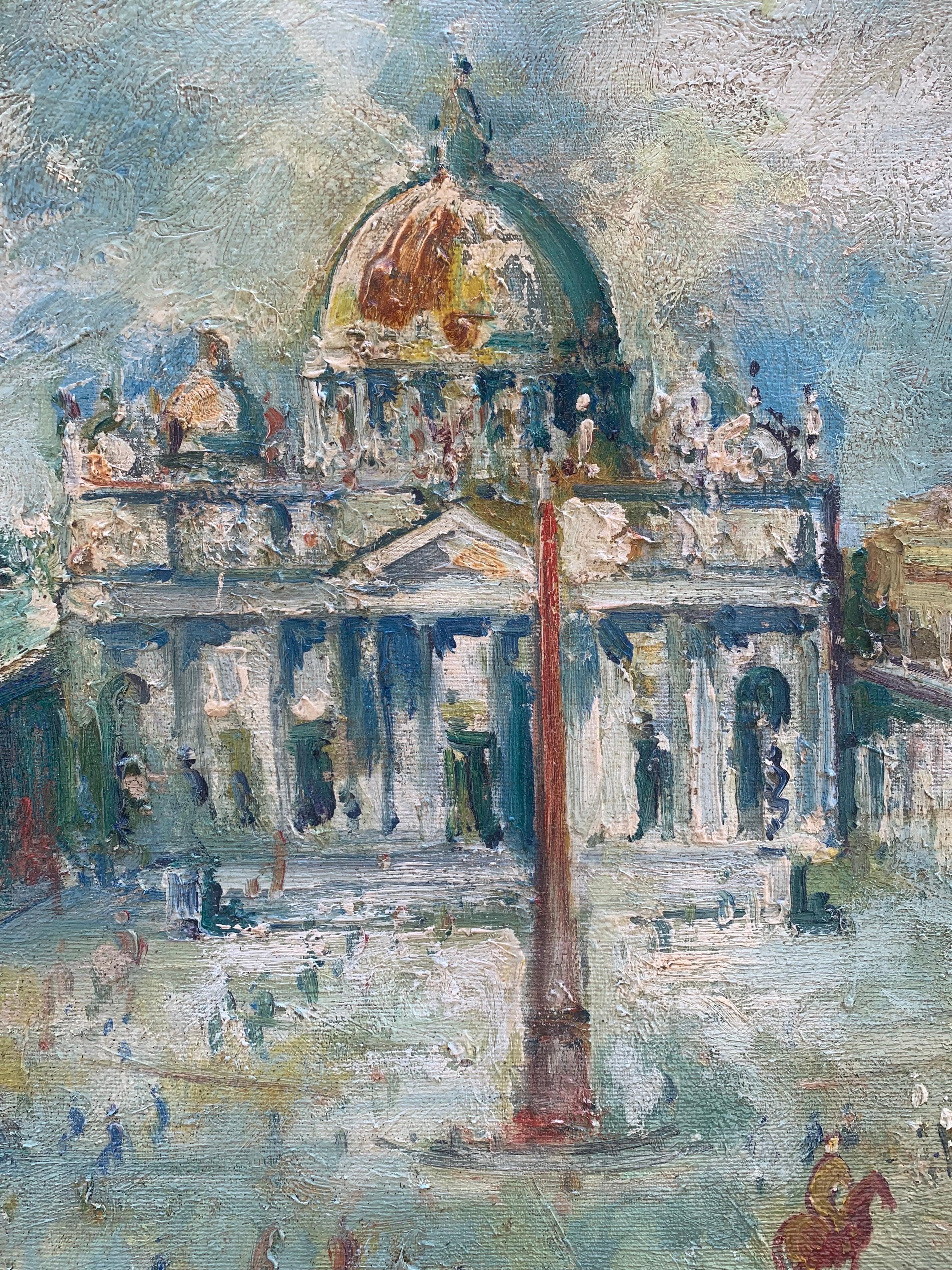 Saint Peter's Square, Vatican, Rome, by  Florentine Painter Emanuele Cappello. 2