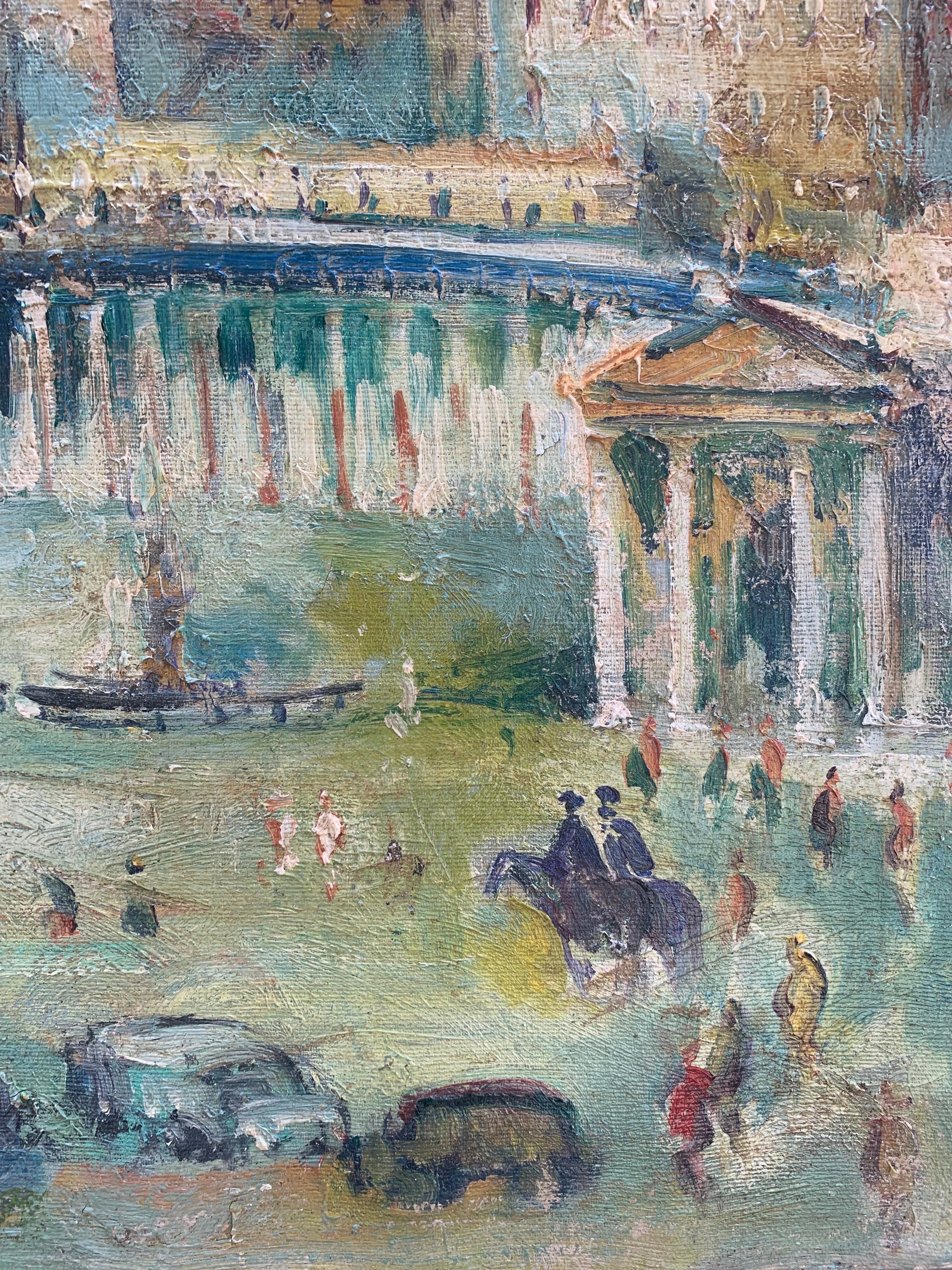 Saint Peter's Square, Vatican, Rome, by  Florentine Painter Emanuele Cappello. 5