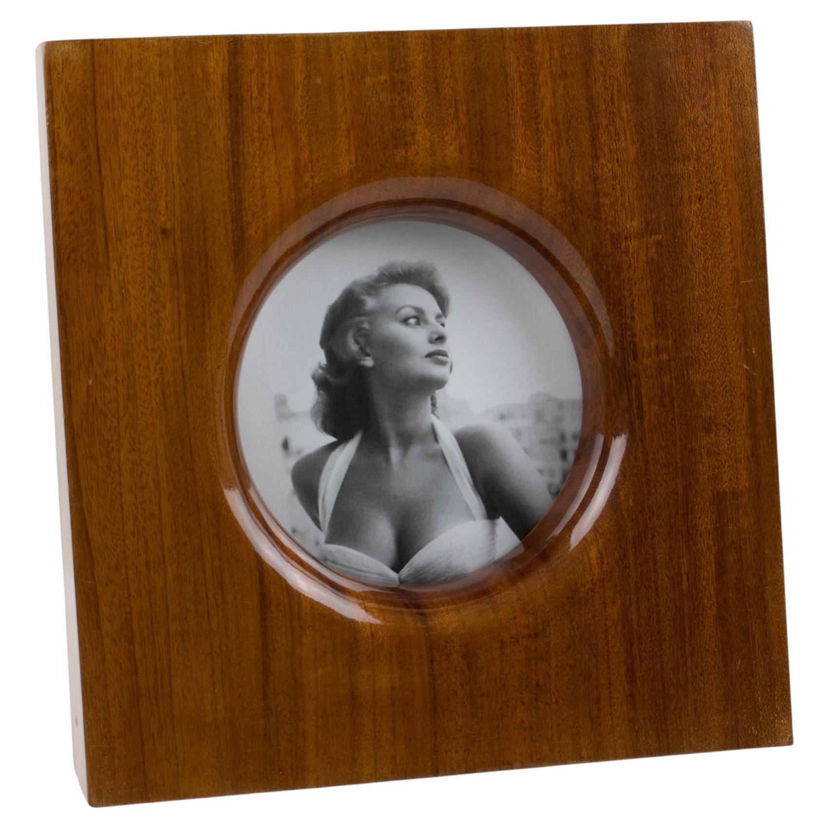 Emanuele Pantanella Italy Geometric Wood Picture Frame For Sale