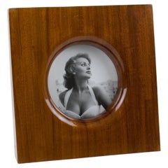 Vintage Emanuele Pantanella Wooden Picture Frame, Italy 1980s