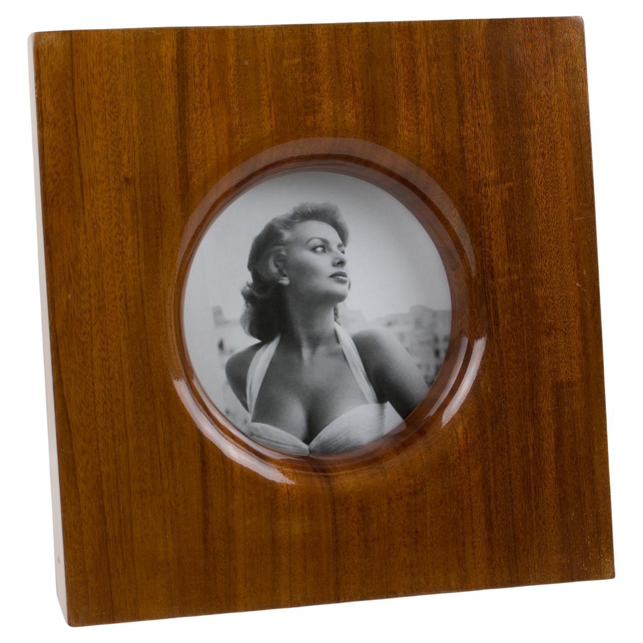 Emanuele Pantanella Wooden Picture Frame, Italy 1980s For Sale