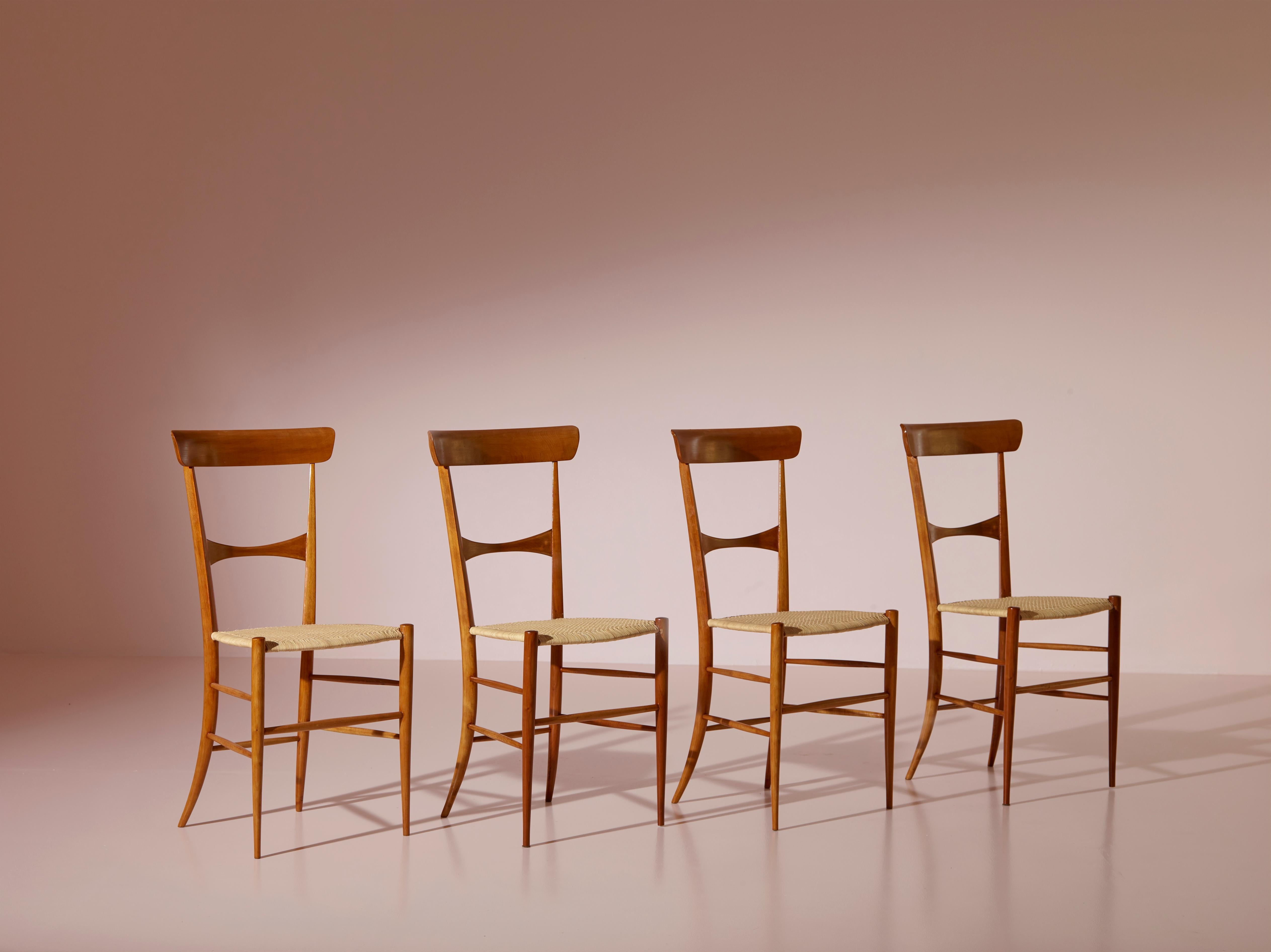 A very rare set of six dining chairs, the 