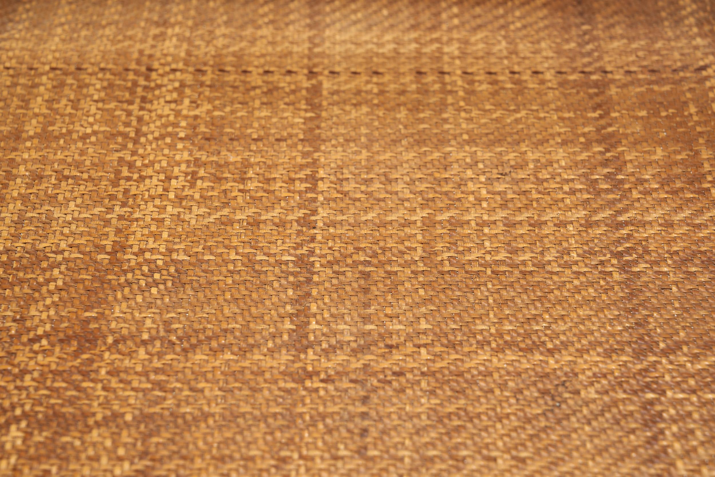 Emanuele Rambaldi Fruitwood Armchair with Woven Cane Seat, Italy 1950s 5
