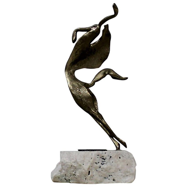 Emanuele Scarnicci Brutalist Bronze Italian Horse Sculpture at 1stDibs
