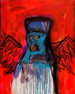 "At the End of Time" Mixed media Painting 30" x 24" inch by Emanuele Tozzoli