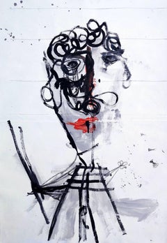 "Il Bagatto" Mixed media Painting 27.5" x 20" inch by Emanuele Tozzoli 