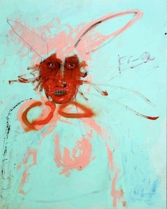 "Rabbit" Painting 30" x 24" inch by Emanuele Tozzoli 