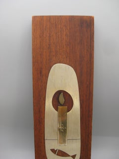 Targa da parete Emaus Cuernavaca Modernista Messicano Taxco in argento e legno