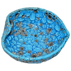Emaux des Glaciers Türkis Fat Lava Herzförmige Trincket-Schale in Herzform