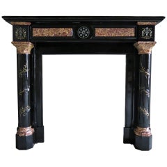 Antique Embassy-Quality Charles X Marble Fireplace, Paris, Early 19th Century