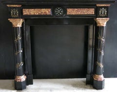 Embassy-Quality Charles X Marble Fireplace, Paris, Early 19th Century
