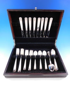 Embassy Scroll by Lunt Sterling Silver Flatware Set for 8 Service 40 Pieces