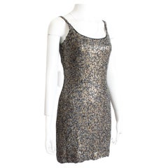 Embellished Cocktail Dress Bodycon Vintage 90s St. Martin by Jeanette Size 6