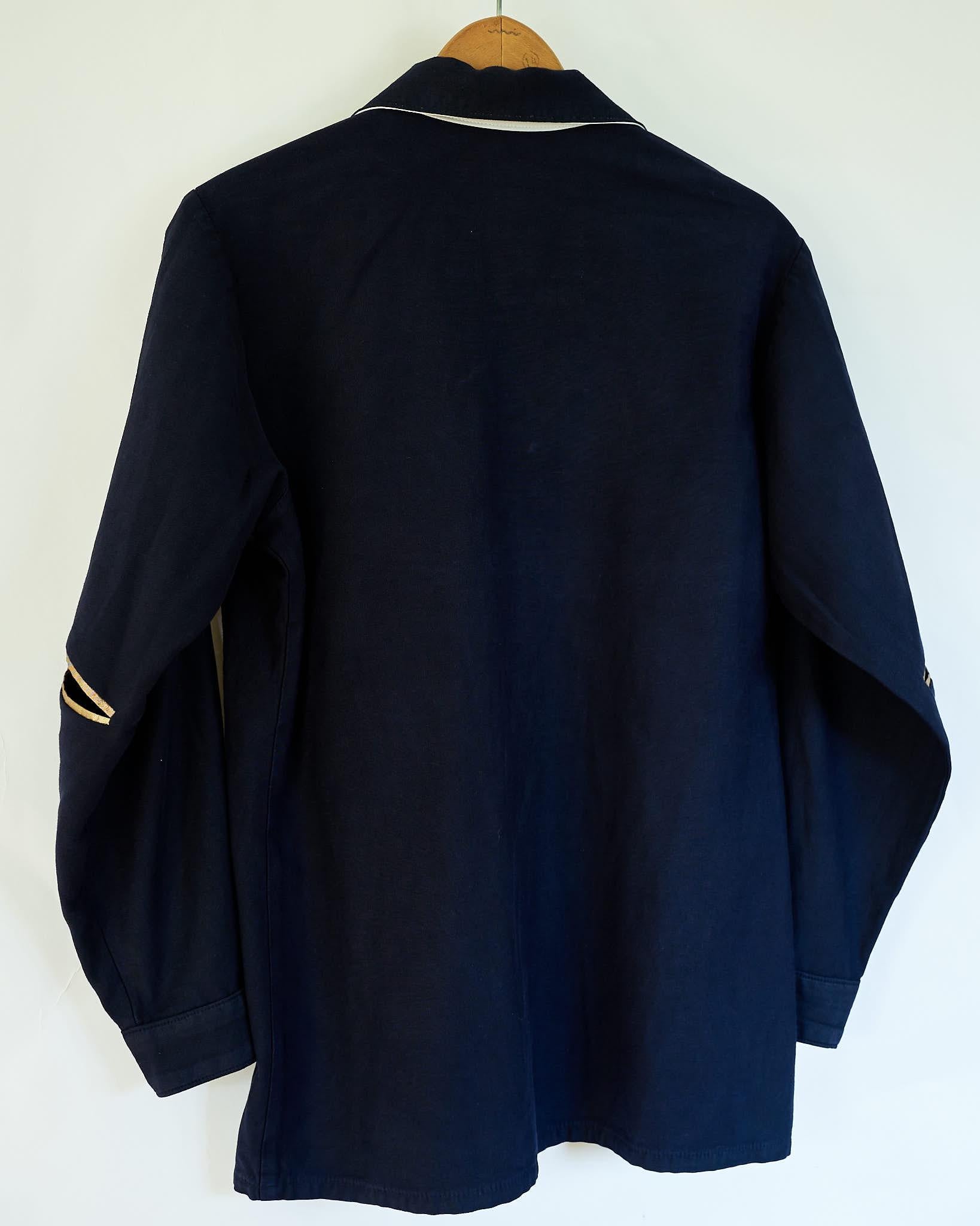Designer Tweed Embellished Jacket Dark Blue Black Tweed J Dauphin 1