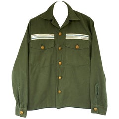 Embellished Jacket Green Military Cropped Gold Buttons Silver Braid J Dauphin