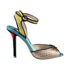 Embellished Peep Toe Heels Size IT 37