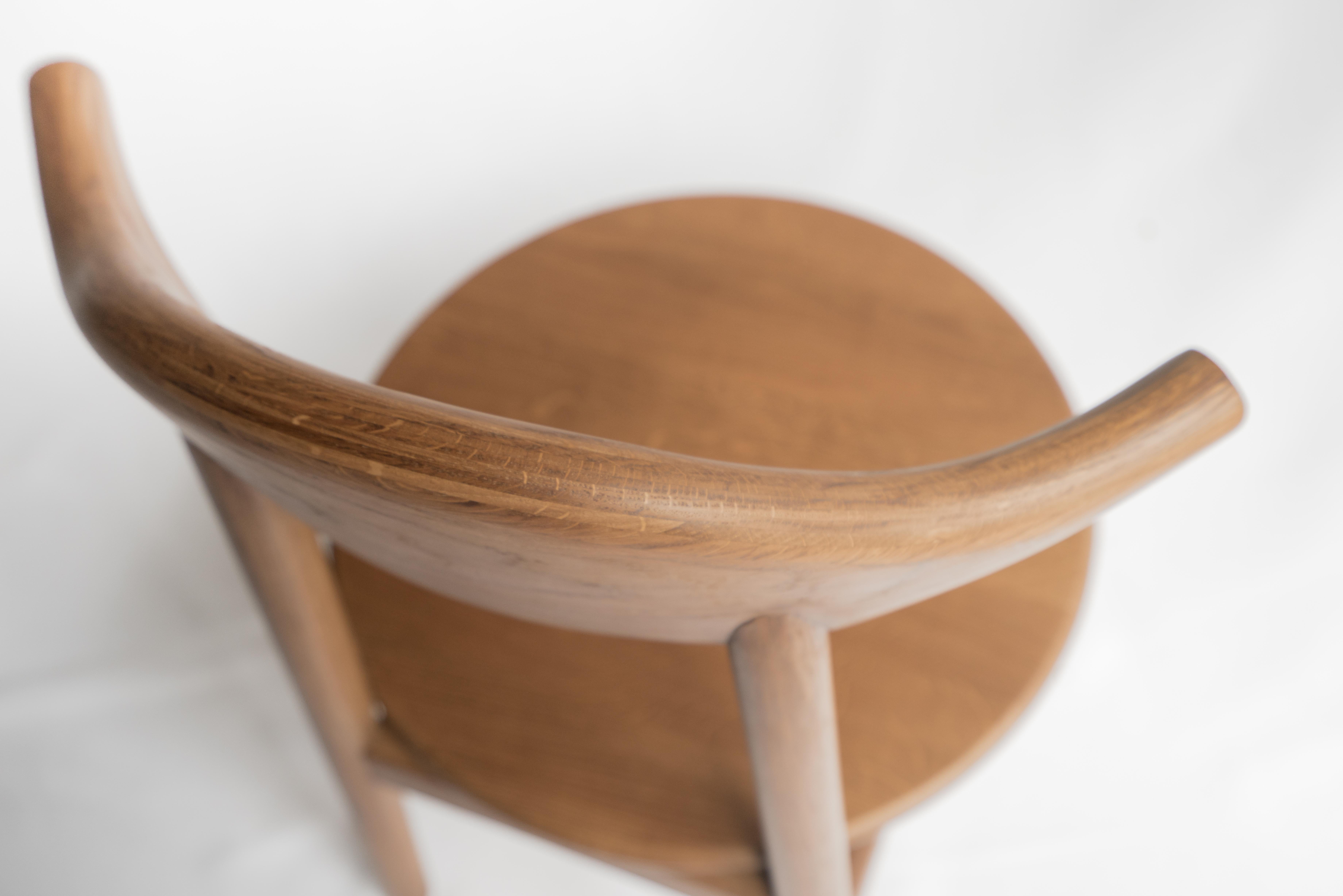 Joinery Ember Chair by Sun at Six, Sienna, Midcentury Style Chair in Oak For Sale