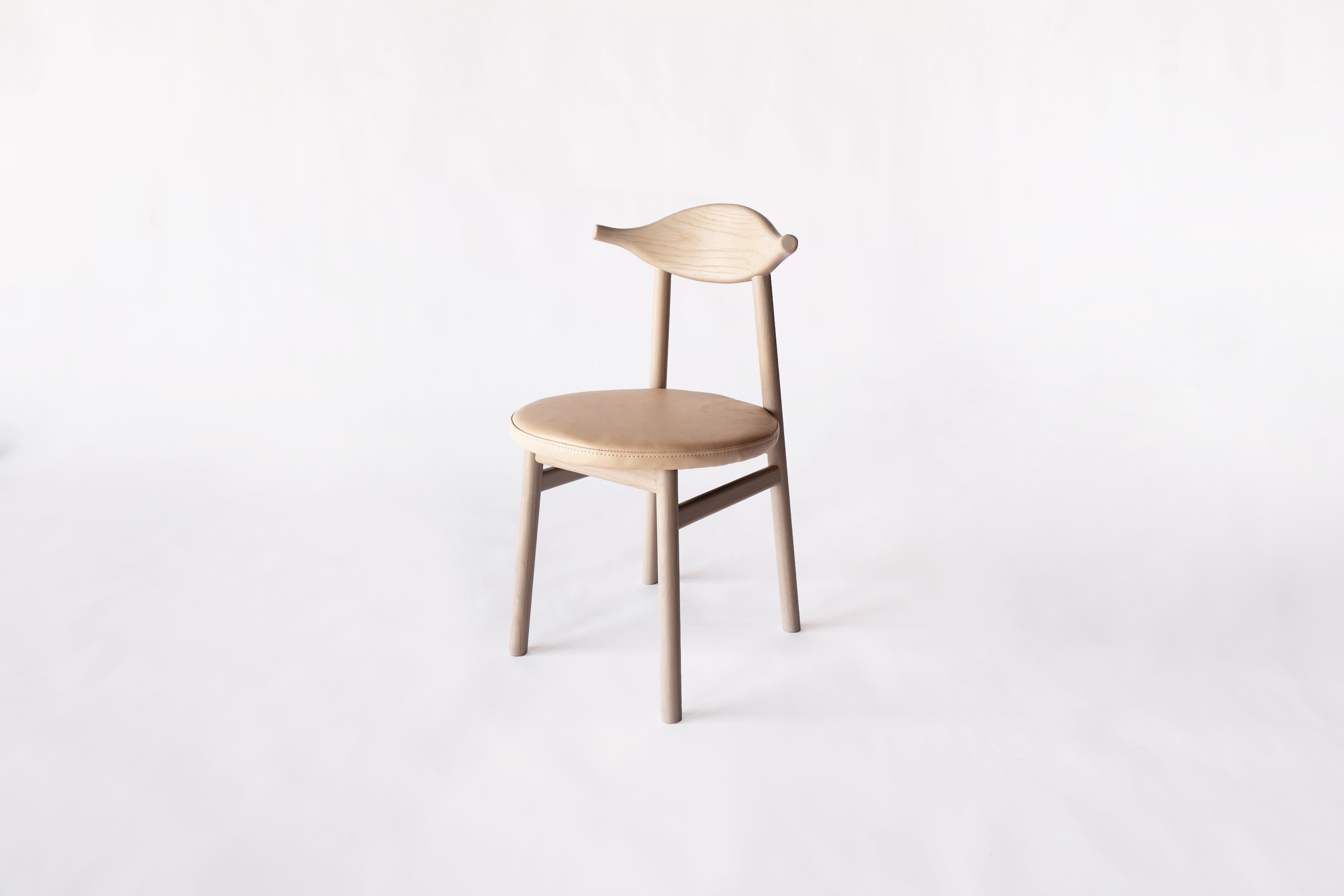 Chinese Ember Leather Chair For Sale