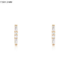 Ember Golden 14K (or 18k upon request) Yellow Gold Huggies Earrings