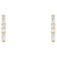 Ember Golden 14K (or 18k upon request) Yellow Gold Huggies Earrings