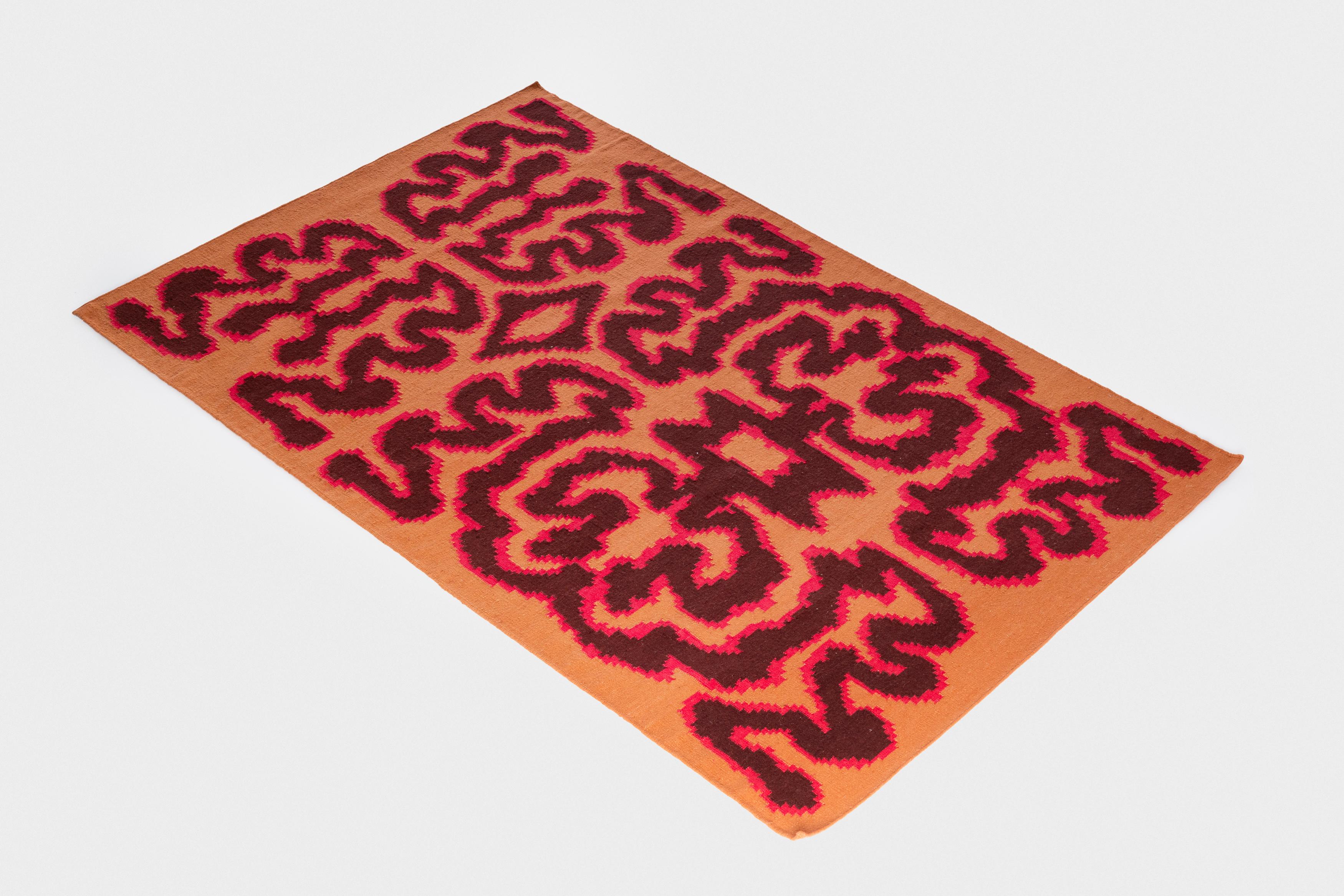 Ember Rug Kilim in lana NZ ispirato al fuoco di Stefania Ruggiero In condizioni ottime in vendita a Milano, Lombardia