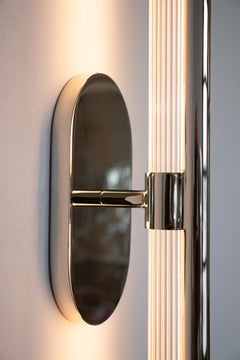 EMBER SLIM Wandleuchter  - Riffelglas