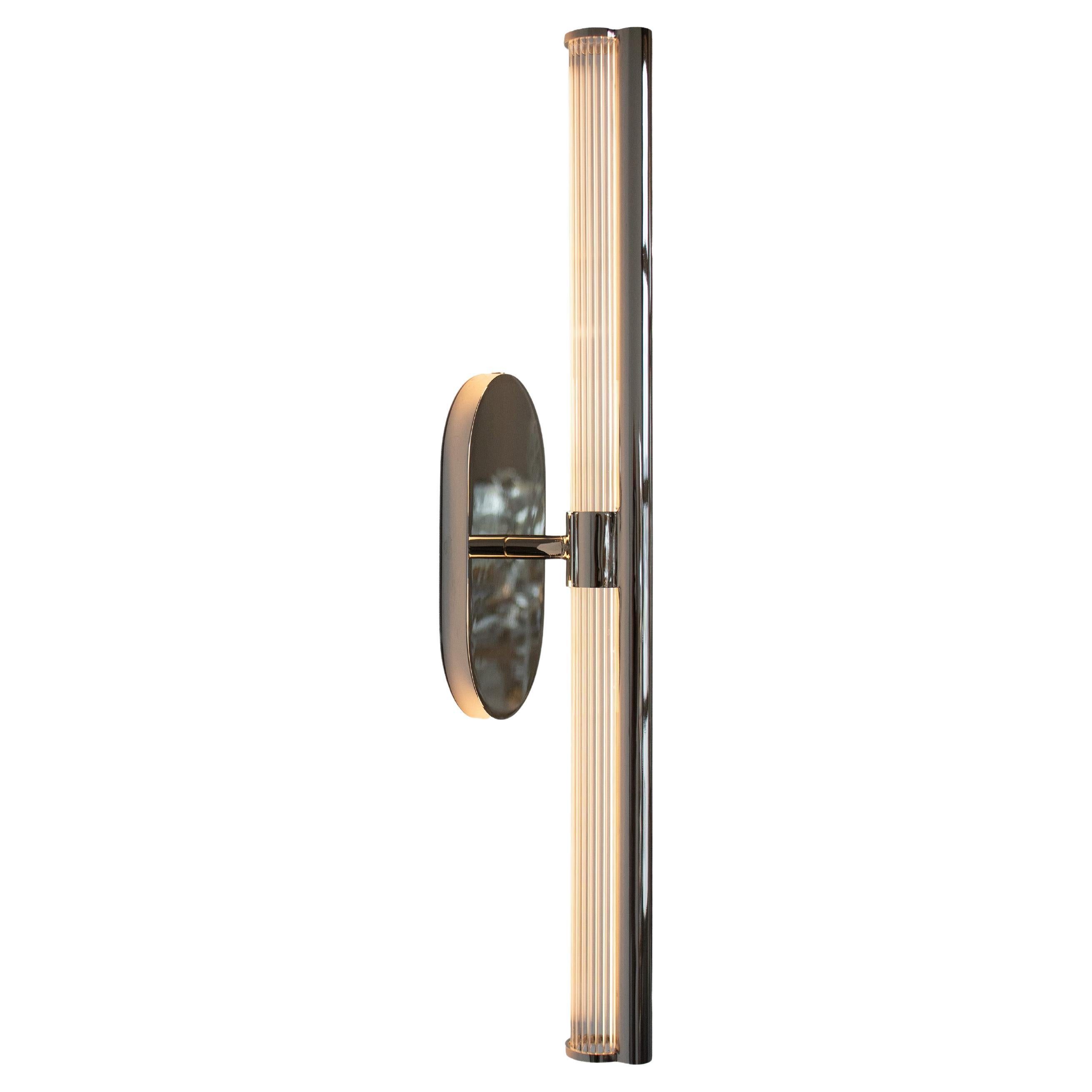 EMBER SLIM Wall Sconce  - Fluted Glass