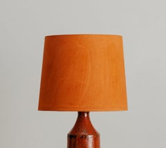 Ember Tall Ceramic Lamp Hand Painted Lampshade by Cathrine Raben Davidsen
