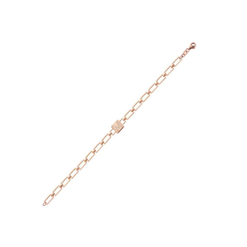 Bracelet chaîne Emberglow en or jaune 14 carats avec diamants 4 mm Neuf - En vente à Los Angeles, CA