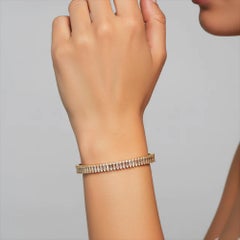 Embers Diamond 14K (oder 18k auf Anfrage) Gelbgold-Armspange