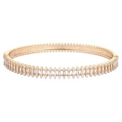 Embers Diamond 14K (or 18k upon request) Yellow Gold Bangle Bracelet