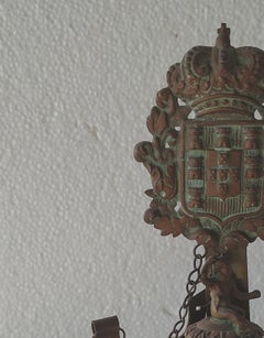 Emblazoned lamp - Portuguese Royal Arms - 19th Century