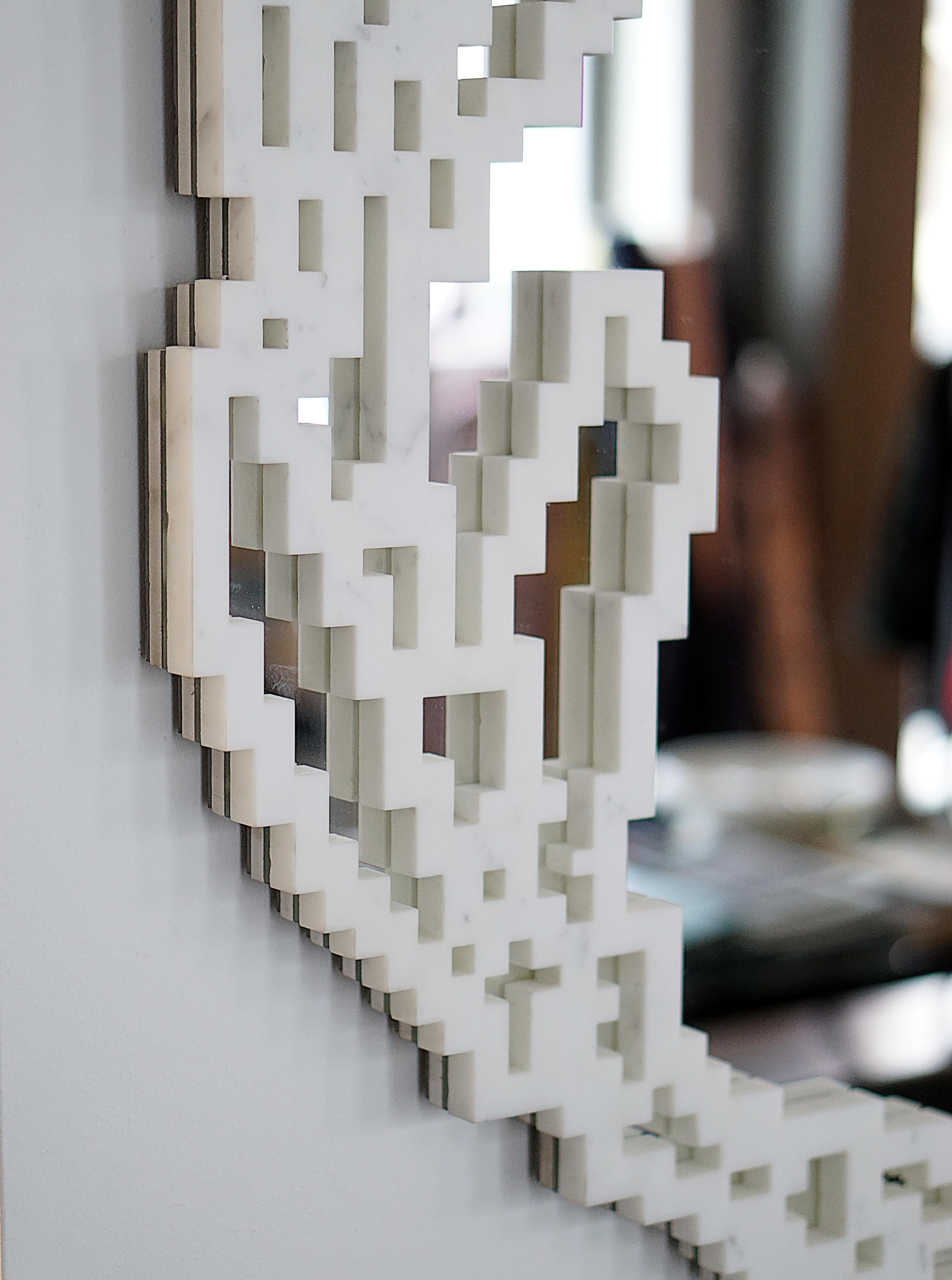 Emblema Wall Mirror, Limited Edition by Michele Chiossi In New Condition In Geneve, CH