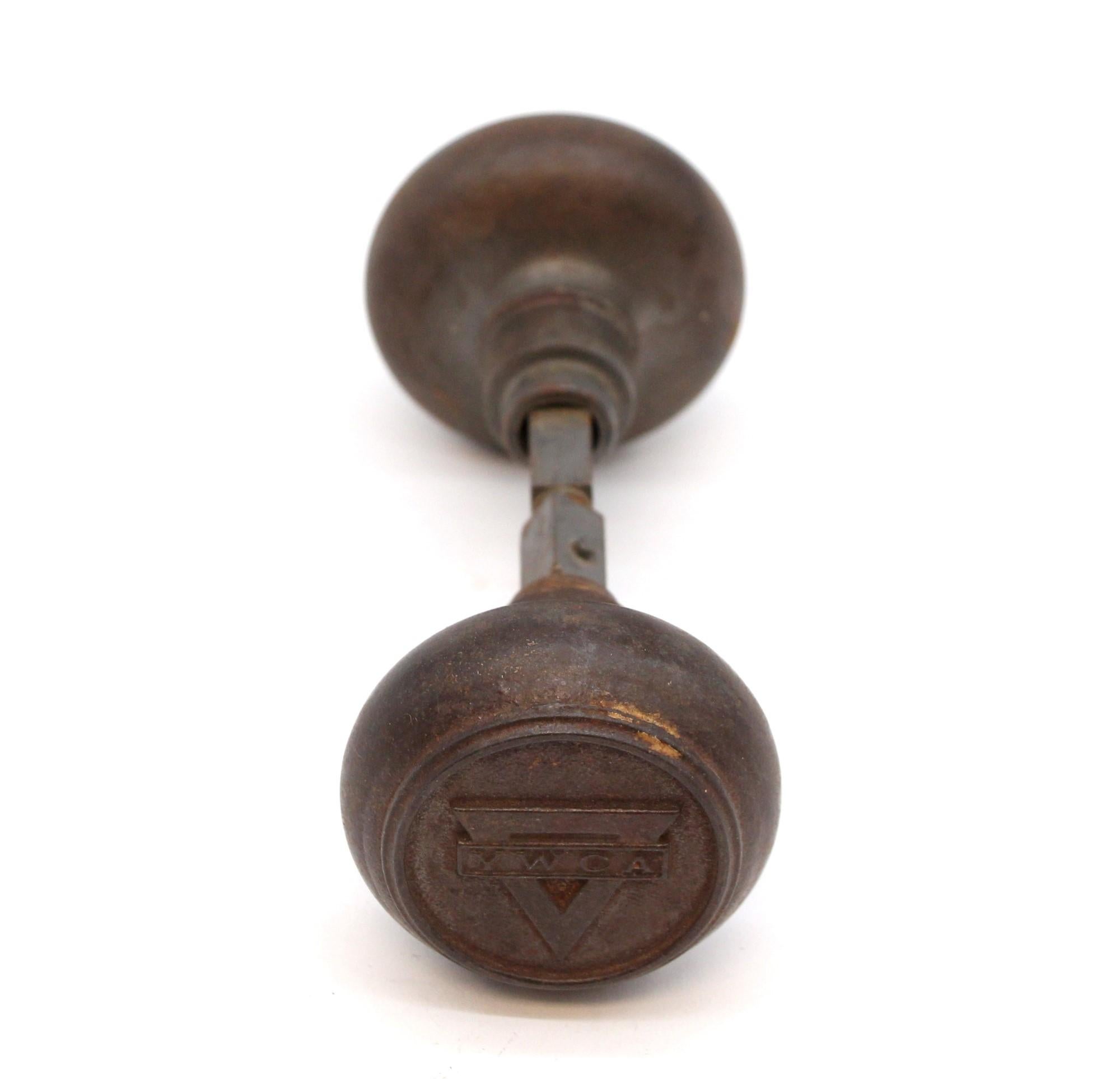 black iron door knobs
