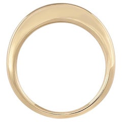 EMBLM Crescent Ring – 14K Solid Yellow Gold