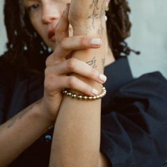 EMBLM Jumbo Ball Bracelet – 14k Gold Bead 90s Inspired