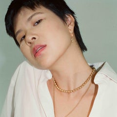 EMBLM Jumbo Ball Necklace – 14k Gold Bead 90s Choker