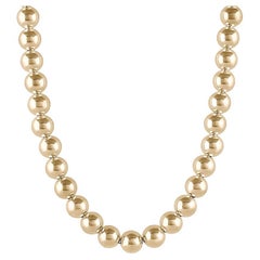 EMBLM Jumbo Ball Necklace – 14k Gold Bead 90s Choker
