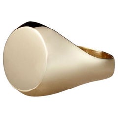 EMBLM Solid Gold Signet Ring – 14k Yellow Gold, Classic and Timeless