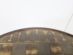Embossed Brass Art & Crafts Dutch Chess Table, 1900s