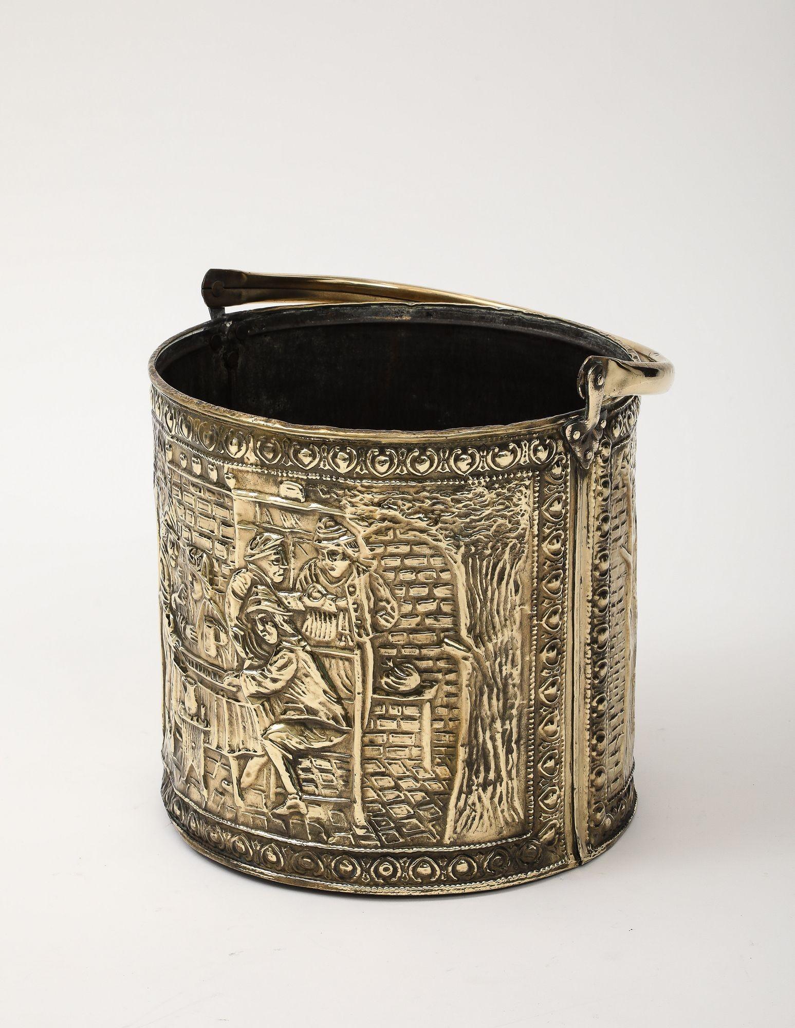 Embossed Brass Bucket 4