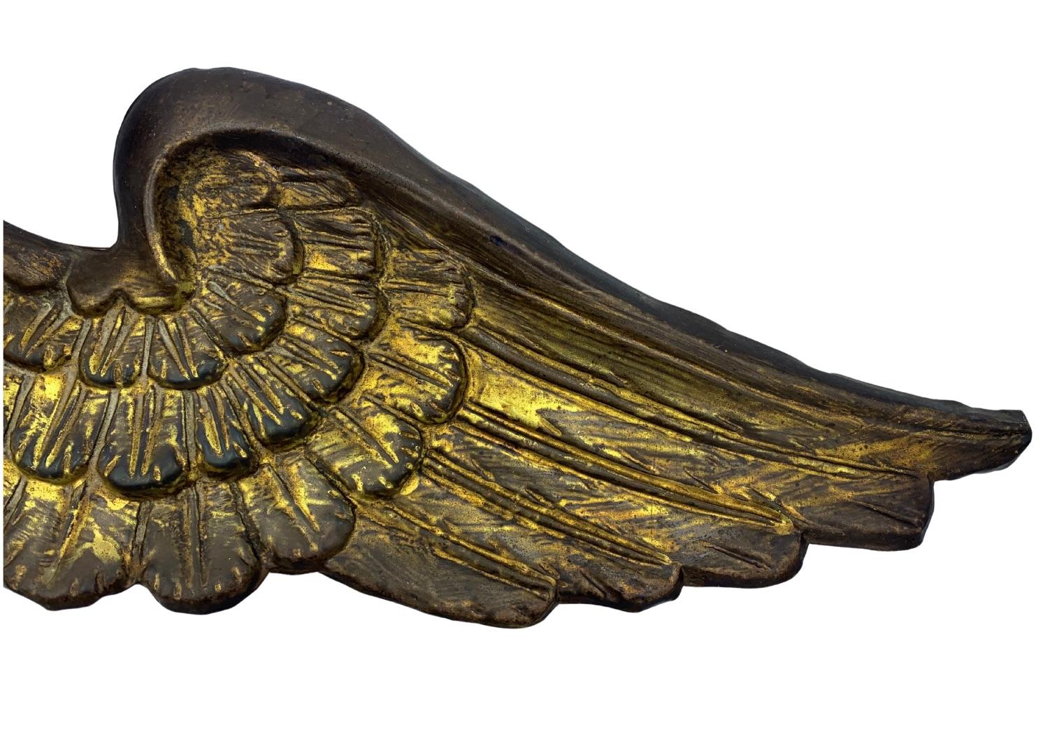 Embossed Brass Spreadwing Eagle, circa 1900 In Good Condition In Colorado Springs, CO